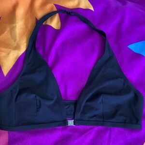 NWOT Calvin Klein Black Halter Bikini Top M
